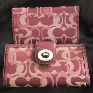 Coach wallet & Checkbook cover
